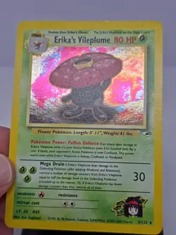 Pokemon TCG WOTC Gym Heroes Erikas Vileplume 5/132 Holo Rare Vintage - LP+ NM- - Image 2