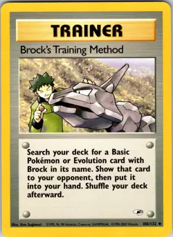 Brock's Training Method 106/132 Gym Heroes Pokemon LP Unlimited - Image 1