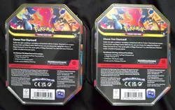 Pokemon TCG: Mega Evolution - Mega Charizard X & Y Tin Set Of 2 ***SEALED*** - Image 2