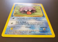 1st Edition Vintage 1999 Pokemon TCG Fossil - Shellder 54/62 Common , LP+ - Image 2