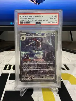 2025 POKEMON WHT EN-WHITE FLARE SPECIAL ILLUSTRATION RARE HYDREIGON EX PSA 10 - Image 1