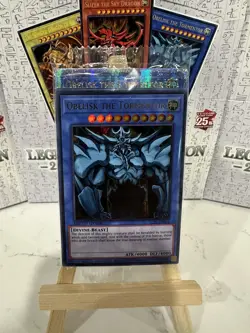 Yugioh! 25th Anniversary SEALED PACK: Obelisk the Tormentor QUARTER CENTURY RARE - Image 1