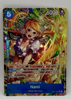 Nami OP11-054 SR Alt Art | One Piece: A Fist Of Divine Speed English - Foil NM - Image 1
