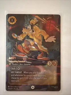 Enchanted Foil GOOFY GALUMPHING GUMSHOE 1x Disney Lorcana Whispers in the Well - Image 1