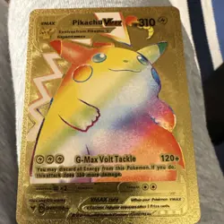 Pokemon TCG Pikachu VMAX Gold Foil Card 044/185 Vivid Voltage Holo 310 HP 120+ - Image 1
