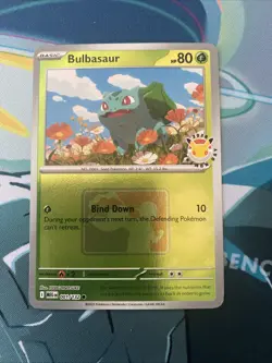 Bulbasaur 001/132 MEG 2026 Pokemon Day League Promo PLAY Stamp Pokemon Card - Image 1