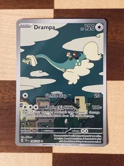 Pokemon TCG Drampa Scarlet & Violet Temporal Forces Full Art Card 184/162 NM - Image 1