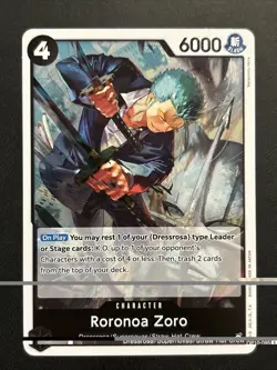 Roronoa Zoro OP10-095 - Rare Holo English - One Piece Card Game TCG - NM/M - Image 1