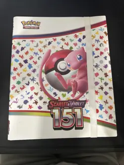 Scarlet Violet 151 Binder For Pokemon Cards TCG Nintendo Empty Folder Mew Design - Image 1