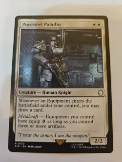 MTG - Universes Beyond: Fallout - Puresteel Paladin - NM - NF - Image 1
