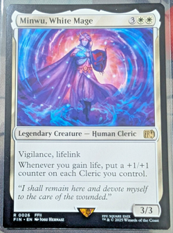 2025 MAGIC: THE GATHERING FINAL FANTASY #0026 MINWU, WHITE MAGE - Image 1