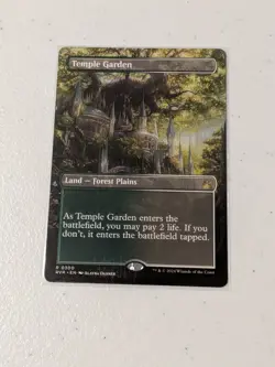 MTG Temple Garden (Borderless) Ravnica Remastered NM - Image 1