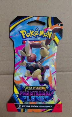 Pokemon TCG Mega Evolution Phantasmal Flames Sleeved Booster Pack Charizard - Image 1