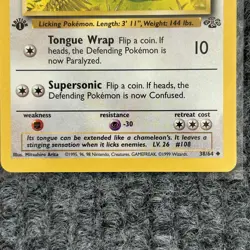 Vintage Pokemon Lickitung Jungle 1st Edition 38/64 Colorless Uncommon NM WOTC - Image 4