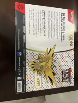 Pokemon Zapdos EX 151 Box Sealed - Image 4