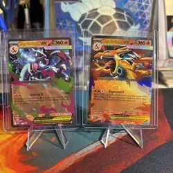Pokemon Tin Mega Charizard Y Ex & Mega Charizard X Ex - Image 1