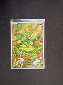 Pokemon TCG Snivy 087/086 Sv: Black Bolt Illustration Rare Holo 2025 Basic 70 HP - Image 1