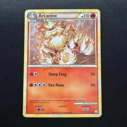 Pokemon TGC Arcanine 1/123 Non-Holo Heart Gold & Soul Silver (base set) 2010 NM - Image 1