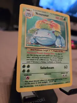 1999 Pokemon Unlimited Venusaur Rare Holo #15/102. Very Good Condition! - Image 2