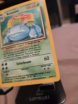 1999 Pokemon Unlimited Venusaur Rare Holo #15/102. Very Good Condition! - Image 3