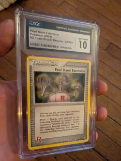 (TOP POP 1) CGC 10 GEM MINT Pokemon Pow! Hand Extension 85/109 EX Team Rocket - Image 2