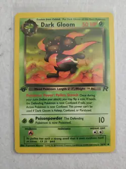 2000 Pokemon Team Rocket First Edition Dark Gloom #36/82 - Image 1