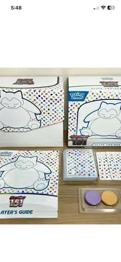 Pokemon TCG Scarlet & Violet 151 Snorlax ETB Empty with Accessories 2023 - Image 1