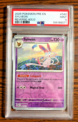 Sylveon Reverse Holo #040 - PSA MINT 9 - 2025 Prismatic Evolutions - Pokemon TCG - Image 1