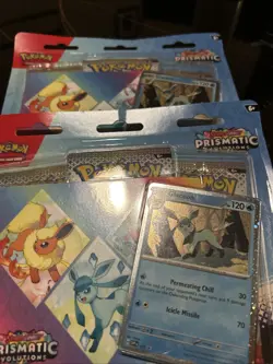 Pokemon TCG PRISMATIC EVOLUTIONS Tech Sticker Collection Glaceon - NEW, SEALED - Image 1