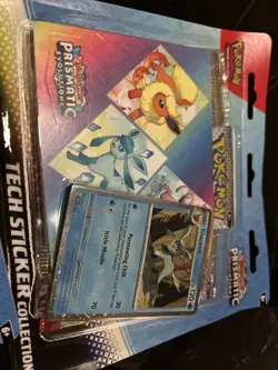 Pokemon TCG PRISMATIC EVOLUTIONS Tech Sticker Collection Glaceon - NEW, SEALED - Image 2