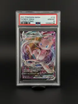 2021 Pokemon FA/Mew Vmax Sword & Shield Fusion Strike #114 PSA GEM MINT 10 - Image 1