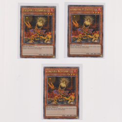 Yugioh | 3x Lonefire Blossom RA01-EN002 Quarter Century Secret Rare NM 25th - Image 1