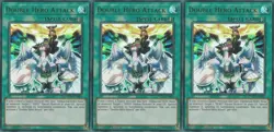 3x Double Hero Attack | DUPO-EN005 | UR | 1st Ed | NM | YuGiOh - Image 1