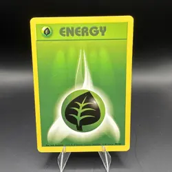 ENERGY GREEN GRASS PLANT 99/102 POKEMON CARD 1999 BASE SET - Image 1