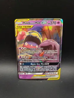 Pokemon Muk and Alolan Muk GX Unbroken Bonds Card 61/214 - Image 1