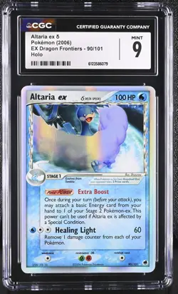 CGC 9 MINT Altaria ex 2006 EX Dragon Frontiers 90/101 Holo Pokemon Card - Image 1