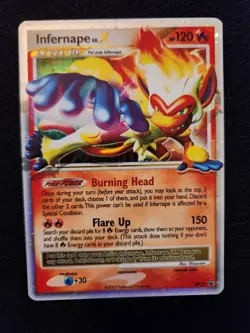 Pokemon TCG Infernape LV.X DP10 Black Star Promotional Holo Card 2007 - Image 1