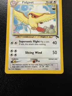 Pokemon TCG Pidgeot 2/18 Southern Islands Promo Card LP - Image 3