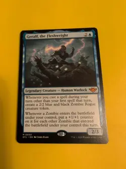 Geralf, the fleshwright. Mythic. OTJ human warlock MTG Card. - Image 4