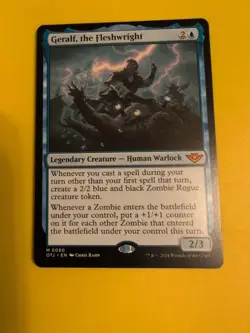 Geralf, the fleshwright. Mythic. OTJ human warlock MTG Card. - Image 5