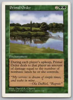 MTG Singles - 5th Edition - Primal Order -e454 [light play] - Image 1