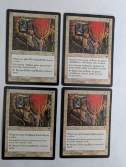 4 Flickering Ward Tempest MTG NM Free shipping with tracking - Image 1