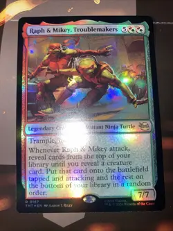 Raph & Mikey, Troublemakers Teenage Mutant Ninja Turtles Foil X 2 - Image 2