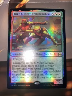 Raph & Mikey, Troublemakers Teenage Mutant Ninja Turtles Foil X 2 - Image 4