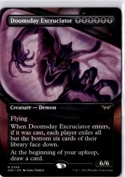 Doomsday Excruciator (Borderless) Duskmourn: House of Horror Regular NM R 0346 - Image 1