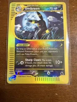 2003 Pokemon Skyridge Umbreon Reverse Holo Foil 32/144 Lightly Played - Image 3