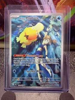 Pokemon Misty's Psyduck 193/182 Destined Rivals Illustration Rare Holo - Image 1