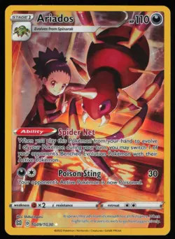 2022 Sword & Shield Series - Astral Radiance - Trainer Gallery Ariados Rare - Image 1