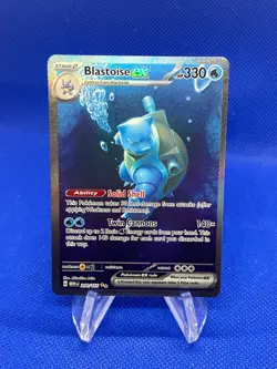 Pokemon Scarlet & Violet 151 Blastoise ex 200/165 Special Illustration Rare NM - Image 1