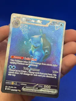 Pokemon Scarlet & Violet 151 Blastoise ex 200/165 Special Illustration Rare NM - Image 3